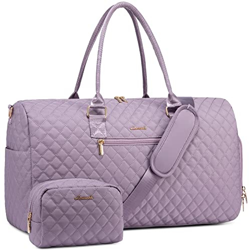 LOVEVOOK Borsa da donna sportiva e da viaggio, viola chiaro