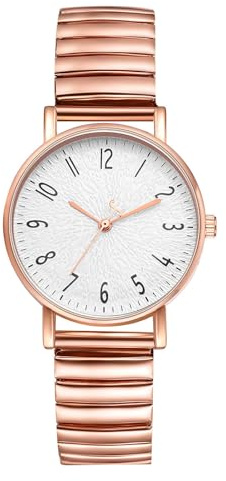 Silverora Orologi Donna Elastico In Acciaio inossidabile: Buono Chiaro Lettura Orologio Analogico Al Quarzo Con Numeri Arabi Elastico Cinturino In Acciaio Inox Orologio Regalo Per Le Donne Anziane
