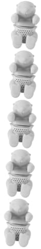 Alipis 5pcs Cute Otter Shape Tea Infuser Silicone Filter for Loose Leaf Earl Grey Afternoon Tea Kitchen Gadget