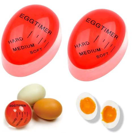 2 PCS Temporizador De Huevos Cocidos,Temporizador De Huevos,temporizadores De Huevos De Resina,Color Changing Egg Timer,Cocer Huevos,Cocedor De Huevos,Hervidor De Huevos,para Cocina