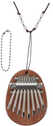 VICASKY Mini piano à pouce en bois Sons Piano à doigts portable et instrument de musique créatif avec poignée confortable pour les amateurs de musique et les déplacements