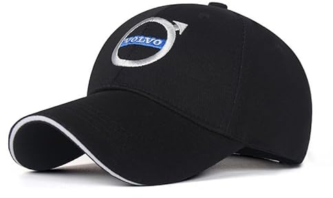 YdSoo Baseball Cap for Volvo XC40, Adjustable Sports Casual Cap Breathable Sun Visor Hat for Outdoor Headwear UV Protection Waterproof Foldable Peak Cap,Black