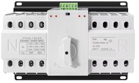 Interruttore di trasferimento automatico ATS Interruttori di commutazione 4P 63A 125A Cambio di alimentazione manuale 1 pezzo