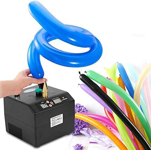 Elektrisk ballongpump – bärbar batteridriven luftpump med timer för festevenemang och dekorationer