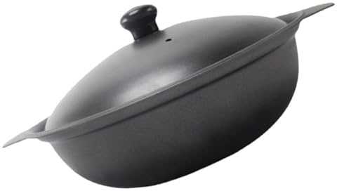 OSOLADY Olla de Estofado de Hierro Fundido 16 CM Tapa, Utensilios de Cocina para Guisar Arroz y Pollo, Adecuado para Reuniones Familiares y Uso Doméstico
