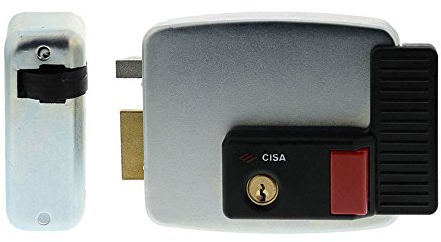 Cerradura eléctrica Cisa, 12 V, galvanizada, plateado, 11731702, 12V