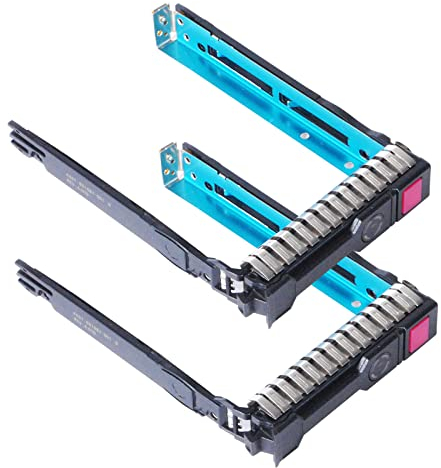 Heretom 2-PACK 2.5 SAS/SATA Hard Drive Tray Caddy Replacement For HP ProLiant G9 G8 Gen9 Gen8 Compatible with 651687-001 651320-001 (Only fit for 2.5 SFF) Rev4.010