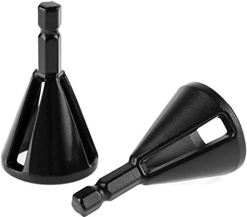 Locisne 2pcs ébavurage outil externe de chanfrein, Burr Remover pour foret Éliminer l'extracteur endommagé Convient Taille 8-32 Boulons Interface Hexagone