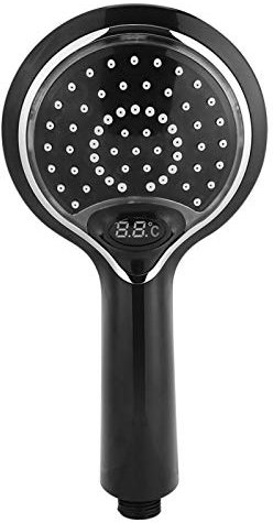 Cabezal de ducha LED Cabezal de rociador de ducha con pantalla digital de temperatura de baño de mano LED de 3 colores