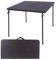 REDCAMP Klappbarer Buffettisch 86x86x72cm,leichte tragbare Falte in halber Quadratischer Campingtisch Gartentisch mit Tragegriff für bis zu 4 Personen Indoor Spiel Brücke Dining, Braun
