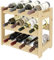 Lenmar, Weinregal aus Holz für Flaschen, Natur, RW-1, Wein, Flaschenregal, Kellerregal, Regale, Flaschenhalter (Natur, RW-1-12, 38 x 43 x 25, 3 liegen, für 12 Flaschen)