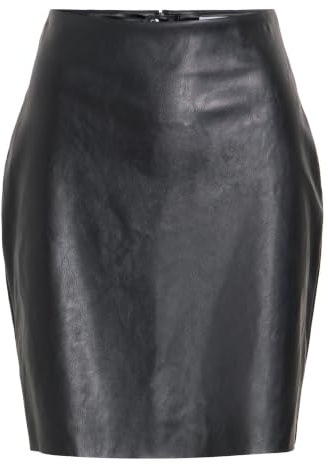 VILA Vidagmar Hw Coated Skirt - Noos Jupe en Cuir synthétique Femme (Lot de 1)