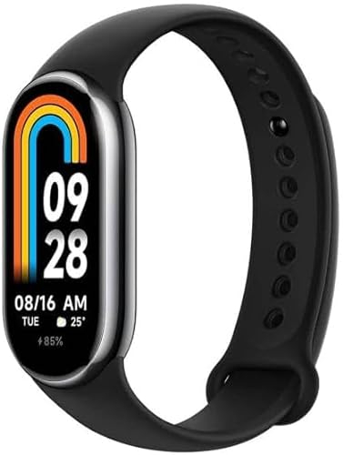 Xiaomi Mi Smart Band 8 - Pulsera de Actividad, Pantalla AMOLED, Monitorización de Frecuencia Cardíaca, 190 MAh, 150+ Modos Deportivos, hasta 16 Días de Autonomía, Negro