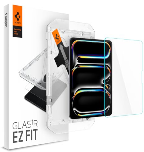 Spigen Glas.tR EZ Fit Tempered Glass Tablet Screen Protector for iPad Pro 11 inch M5(2025) 8th Generation, M4(2024) 7th Generation - 1 Pack