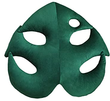 RTYUSWL 3D Leaves Decorative Throw Pillows Monstera Deliciosa Plush Pillow for Plant Lovers Garden Lovers Leaf Shaped Throw Pillow Cushion for Car Bedroom Sofa Couch Living Room(style 1)