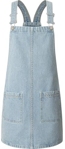 Pepe Jeans Vesta Stud Robe, Bleu (Denim), L Femme