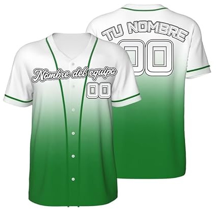Camisetas Manga Corta Hombre Personalizado Camiseta Beisbol Personalizada Diseña tu Nombre Número Tshirt Futbol Americano Camisa de Botones para Mujeres Y JóVenes Uniforme Ropa Deportivo S-4XL
