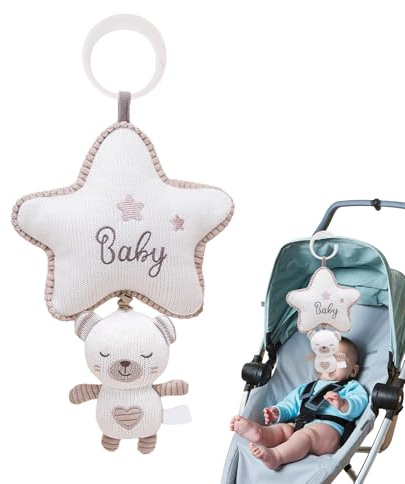 ETUCYNG Boîte à musique pour bébé - Hochet à suspendre - Jouet musical pour bébé - Jouet sensoriel pour les tout-petits et les filles - Apprentissage précoce