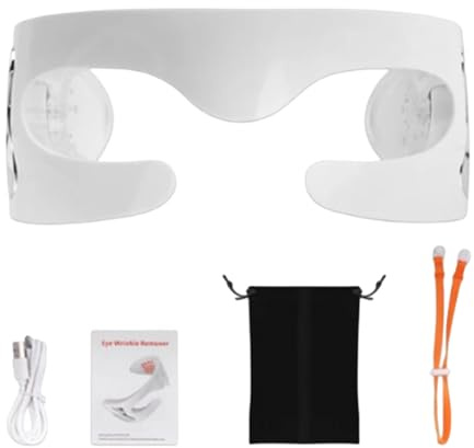 Augenmassagegerät – Augen mit rotem Licht, Schutzbrille, 3D-Surround-Massagegerät, Vibrationstherapiegerät | Tragbares elektrisches Augenmassagegerät zur Linderung der