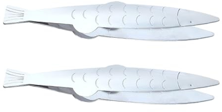 BESPORTBLE Lot de 2 Pinces à Épiler en Acier Inoxydable pour Retirer Arêtes de Poisson Pinces Alimentaires Multifonctionnelles Cuisine Outil Ustensile Pratique pour Fruits de Mer et
