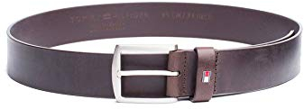 Tommy Hilfiger Herren Gürtel New Denton Belt 4,0 cm Ledergürtel, Braun (Testa Di Moro), 90 cm