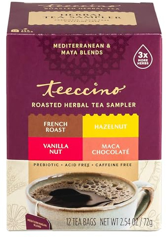 Pack of 1 x Teeccino Mediterranean Herbal Coffee - Mocha - Medium Roast - Caffeine Free - 11 oz