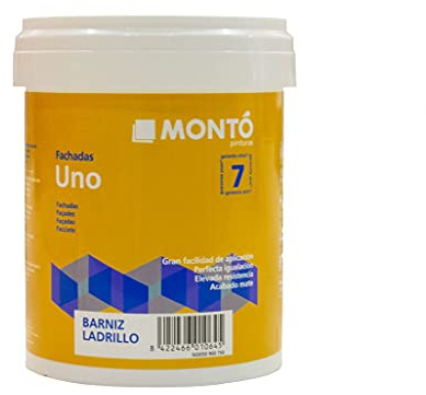 Barniz al Agua Transparente. Protege e Impermeabiliza Superficies Porosas. Barniz Ladrillo (750ml, Barniz ladrillo satinado)