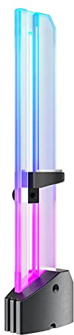 upHere ARGB Grafikkort GPU-stödfäste, justerbar enkelplats, stöder videokortshållare med 5 V 3 PIN ARGB LED, GH03ARGB