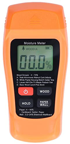 Humidimètre pour Bois, MT18 Détecteur D'humidité Numérique Affichage LCD Rétroéclairé Humidimètre pour Bois pour Matériau de Construction en Bois