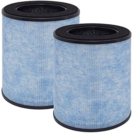 Lhari DH-JH03 Replacement Filter, Compatible with AROEVE Air Purifier Model DH-JH03, Compare to AROEVE MK03 Air Filter, H13 Grade True HEPA Filter 4-in-1, 2-Pack