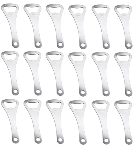 CAASFOOY 18 Pezzi Apribottiglie in Acciaio Inox per Casa, Pub, Attività all'Aria Aperta