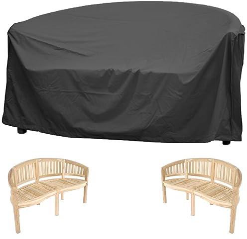 YYJAILZQ Bananenbank Schutzhülle Wasserdicht, Abdeckhaube Bananenbank, Bananenbank Abdeckung 420D Oxford-Stoff- Schwarz (155 * 70 * 86cm)