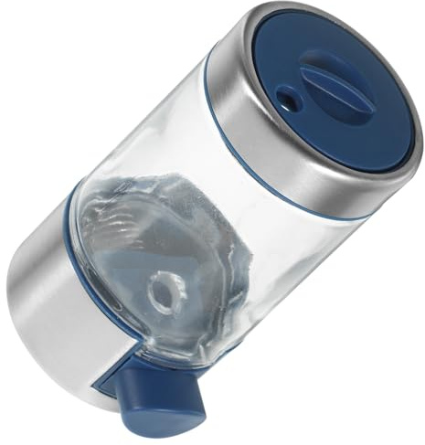 VINTORKY Botella De Sal De Acero Inoxidable Dosificador Presionable Contenedor De Condimentos Para Cocina y Uso Exterior
