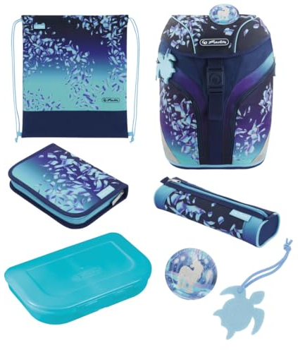 Herlitz Schulranzen SoftLight Plus Greenline Blue Ice