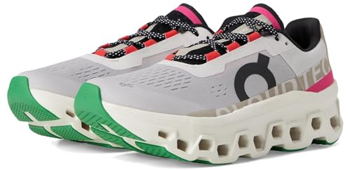 On Cloudmonster Damen-Sneaker, Silber/Elfenbein, 41 EU