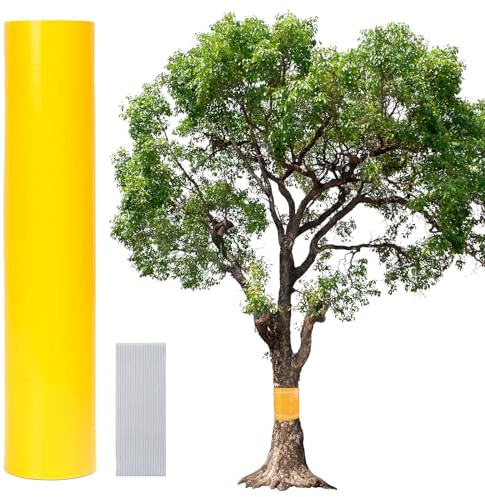 HONMOK Bande Glue Arbre 3M Piège Anti Fourmis Glu Arboricole Colle Chenilles Barrage aux Insectes Protection pour Tronc Arbres Fruitiers Cerisier Pommier Prunier