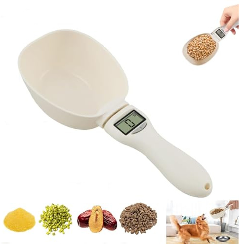 Digital Measuring Spoon,Food Scale with Nutritional Calculator,800g Large Capacity Removable Handle LCD Screen Display,Kitchen Baking Weighing Pet Food (1)