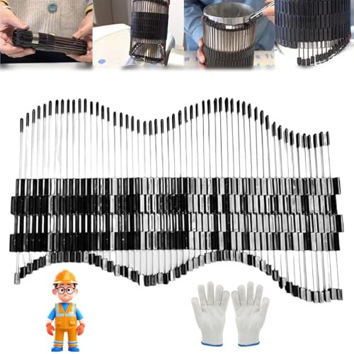 Multi-Functional Multi-Surface Pipe Profiler Tool, Multipurpose Shape Collector Shaping Tools, Molding Tools, Connectable Contour Gauge, Outline Angle Measuring Tool(280mm)