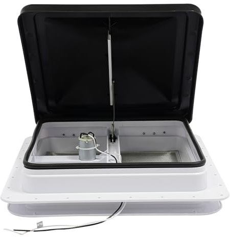 Wiefiche 42 x 42 cm, lucernario per camper con aperture standard da 14 x 14 pollici, impermeabile e antipolvere, tetto di ventilazione per roulotte, camper