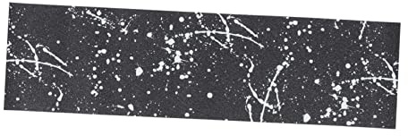 YARNOW Ruban Adhésif Pour Skateboard Longboard Antidérapant Imperméable Noir Et Blanc Effet Marbré Double Kick, Autocollant Abrasif Résistant Aux Rayures, Usage Sport Et Outdoor
