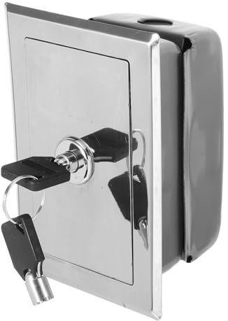 HAMPPLIES Boîtier De Commande Électrique Pour Volet Roulant, Encastrée Avec 2 Clés, Verrouillage Sécurisé, Compatible Portes De Garage Électriques, Contrôle D’accès Industriel Robuste Et Fiable