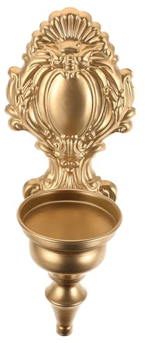 DOITOOL Appliques murales pour Bougies : bougeoirs muraux en Fer – Applique Murale Vintage avec Cadre décoratif pour Une décoration de Noël champêtre
