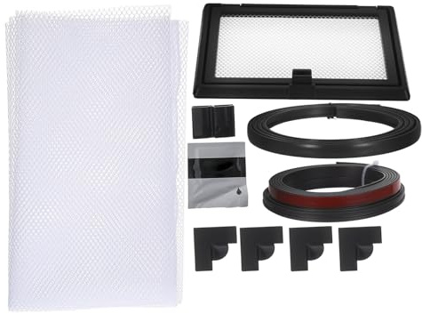 UTHCLO Magnetiskt Akvarienät med Finmaskigt Lock och Matningsfönster Ventilerande Fiskakvarium Skydd Förhindra Fiskhoppning och Hålla Vattnet Rent
