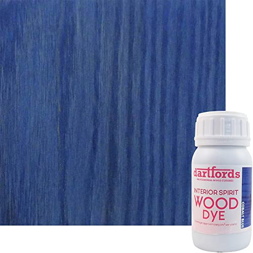 dartfords Teinture pour bois à base d'alcool Bleu cobalt Flacon de 250 ml