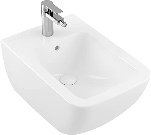 Villeroy & Boch Venticello Wandbidet 37x56 cm. 1xHahnloch m/Überlauf c+ Weiß