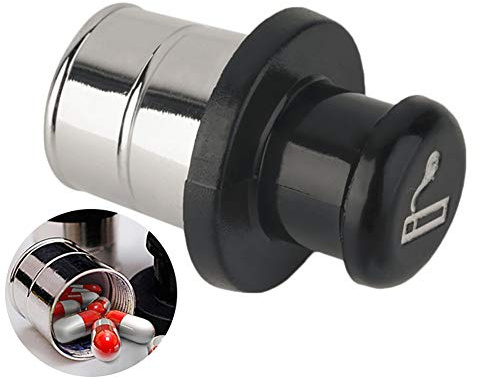1 x accendino a forma di scatola in metallo Safe Secret Stash Diversion Cachette Container