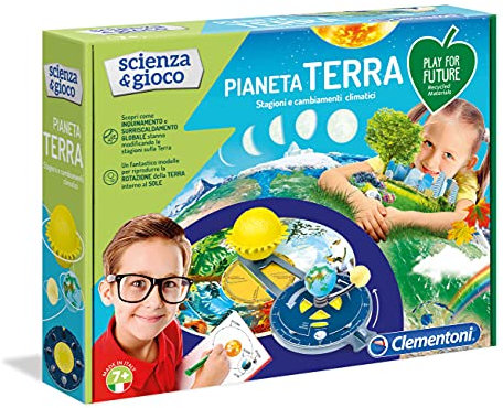 Clementoni 19159 Scienza e Gioco - Pianeta Terra, Multicolore, 34 x 8.3 x 28 cm