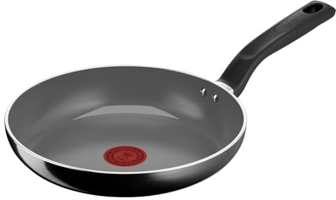 Lagostina GocciaPoêle 24 cm, revêtement en céramique antiadhésif, glisse optimale, nettoyage facile, écologique, thermo-Signal, sûr, compatible avec induction