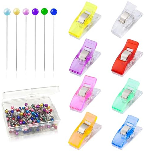 SZSMW 250 StüCk Stoffklammern - Stoffklammern Zum NäHen - Stoffklammern - Kann FüR Stoffe, Hochzeitsdekorationen,Bekleidungsherstellung, Heimwerken Verwendet Werden, Perfekt FüR Das TäGliche NäHen