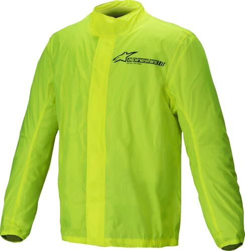 Regenjacke Alpinestars Hurricane Rain V2 Jacket Regenschutz, Yellow Fluo, XL